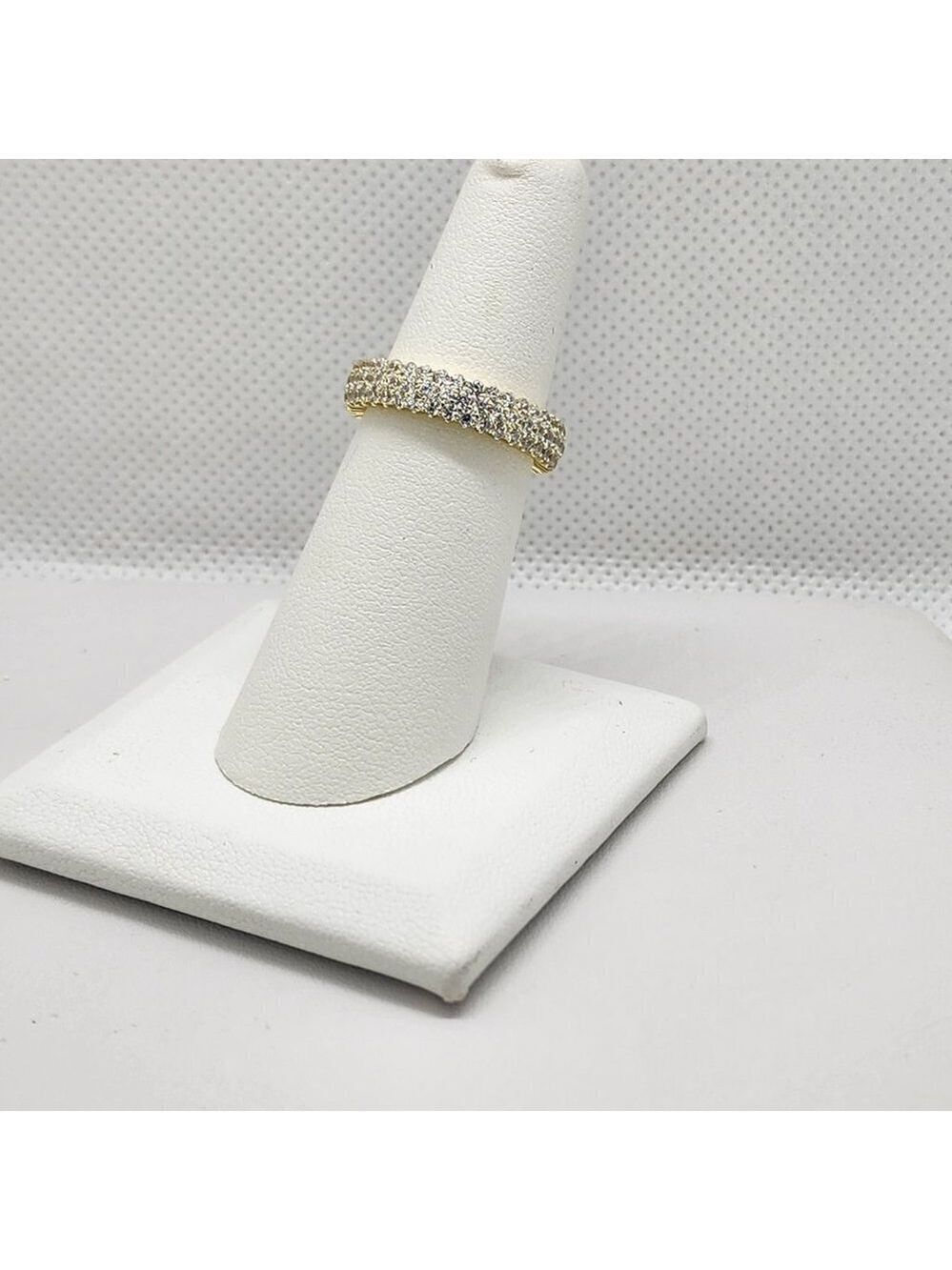 Brand New Sterling Silver 925 3 row Eternity Ring